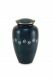 Blue pet cremation ashes urn with pawprints | Extra Large