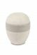 Porcelain mini urn for ashes 'Planet' cream-tortora