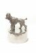 Pewter Poodle cremation ashes urn