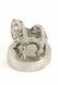 Pewter Samoyed cremation ashes urn