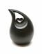 Ceramic funeral urn silver-coloured heart