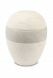 Porcelain urn for ashes 'Planet' cream-tortora