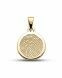 Fingerprint pendant 'Circle' made of gold Ø 1.9 cm