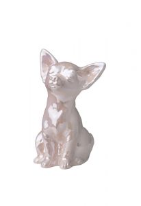 Dog cremation ash urn soft pink