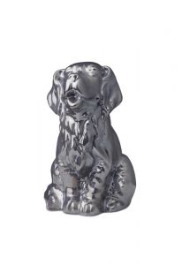 Dog cremation ashes urn anthracite