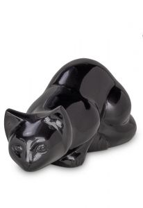 Cat urn black