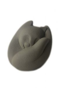 Grey cat urn