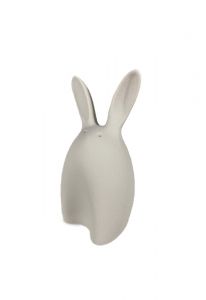 Rabbit cremation ashes urn white