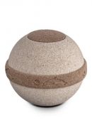 Biodegradable cremation ashes urn sand